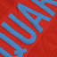 Telo mare DSQUARED2 art D7P004800 rosso con logo azzurro