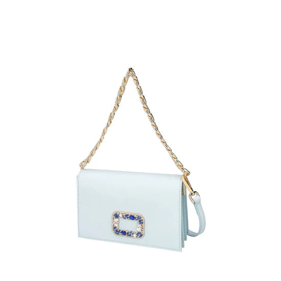 Borsa Tosca Blu TS2583B08 Tracollina Denise con accessorio gioiello