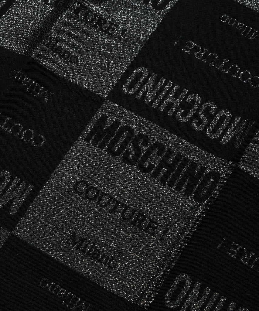 Stola Moschino Art30703 M3016 in lurex logo