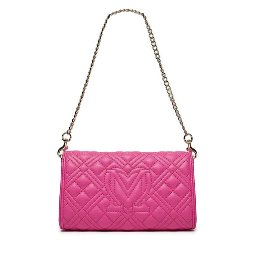 Borsa Love Moschino JC4054 Pochette con tracolla Quilted matelasse fuxia