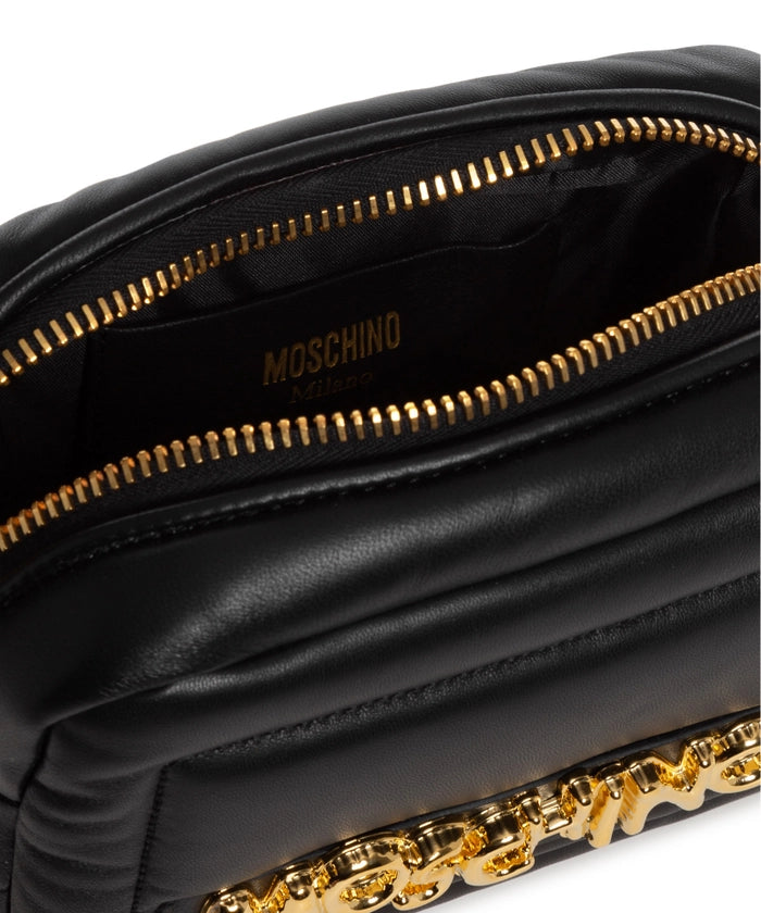 Borsa Moschino Couture art 7425 camera bag nera con logo