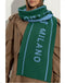Sciarpa Moschino 50199 M5634 lana monocolore con logo grande