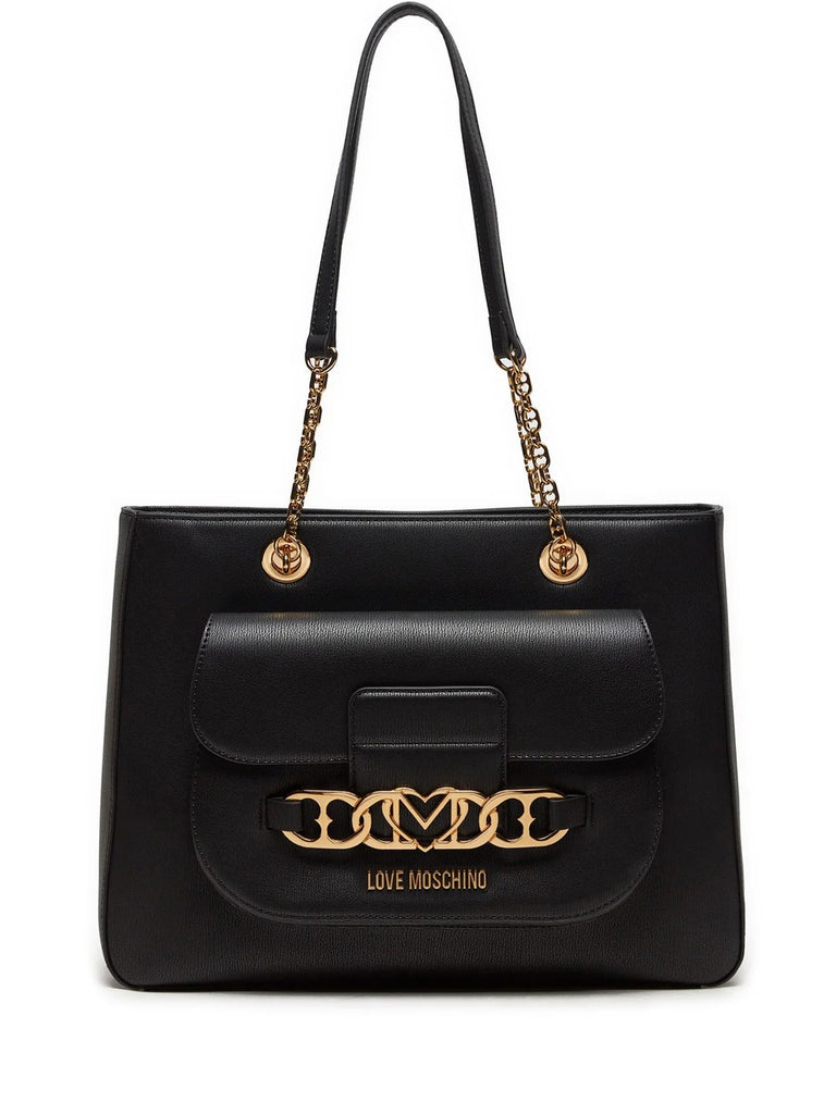 Borsa Love Moschino JC4042 Shopper banda metallo cuore