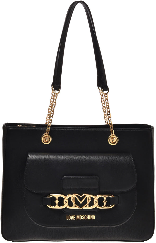 Borsa Love Moschino JC4042 Shopper banda metallo cuore