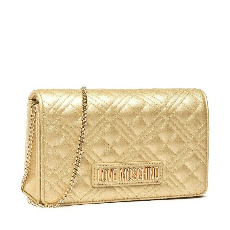 Borsa Love Moschino JC4079 Pochette  Matelasse con tracolla dorata