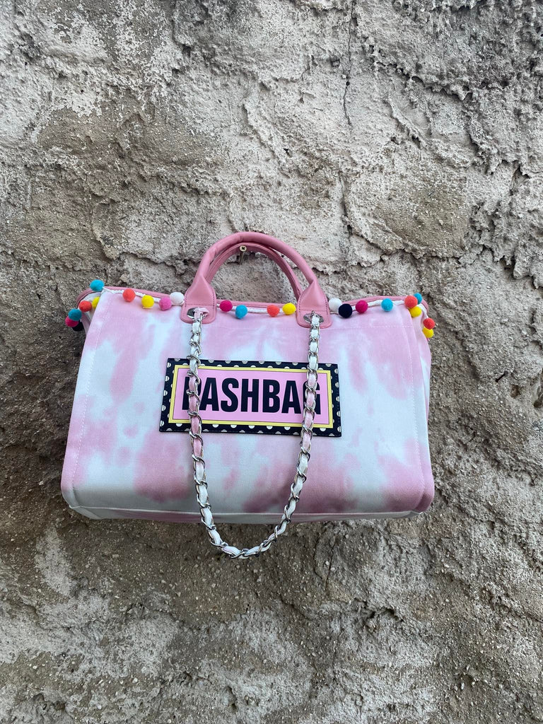 Borsa Pash bag by l'atelier du sac art 12598 penelope tidye canvas mare rosa