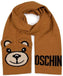 Sciarpa Moschino Teddy Bear Art 30637 in lana colore Biscotto