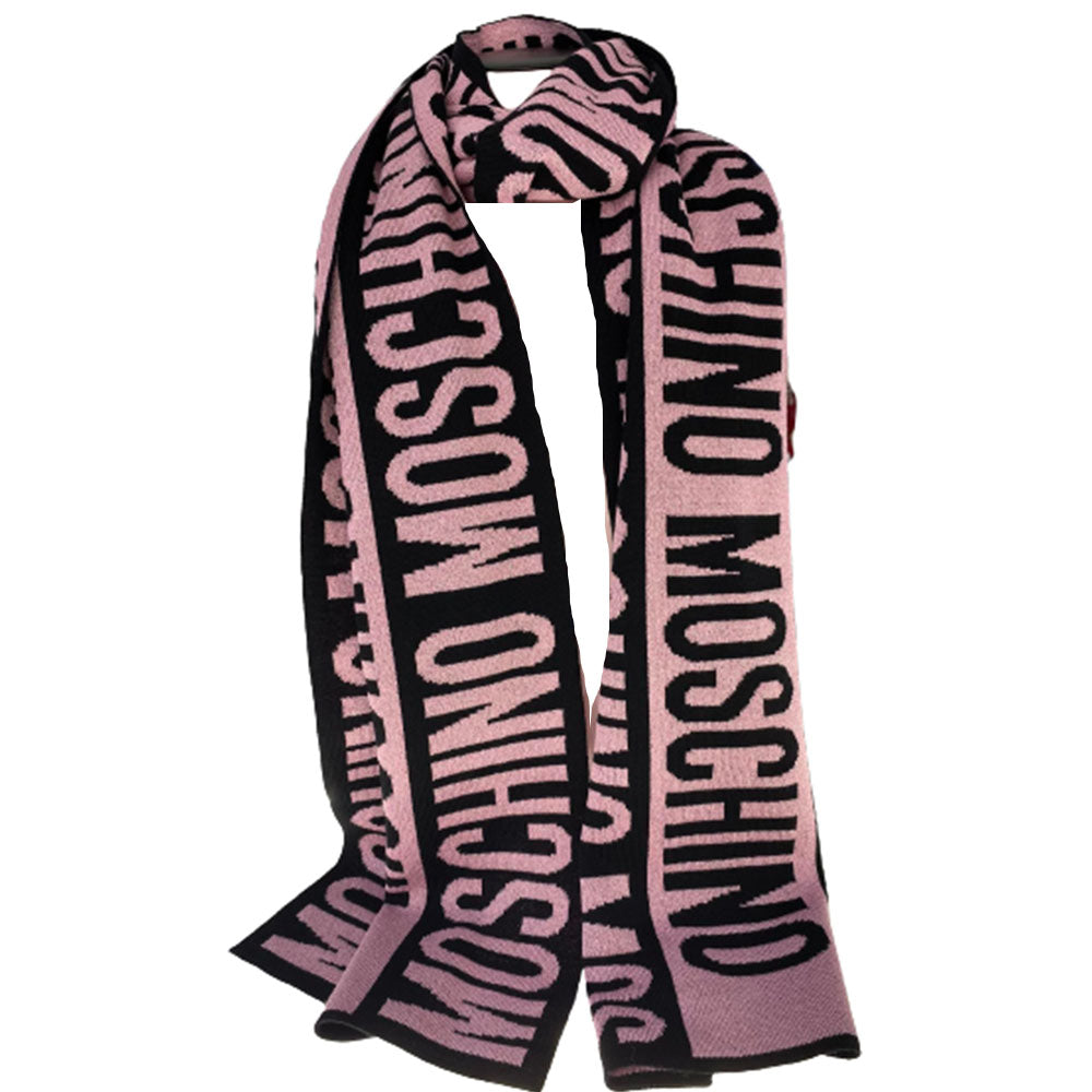 Sciarpa Moschino art 30623 fantasia logo grande