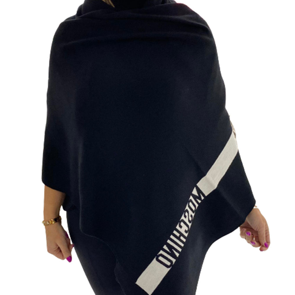 Sciarpone Moschino art 30638 striscia con logo