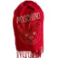 Sciarpa Moschino art 30736 con frange e strass