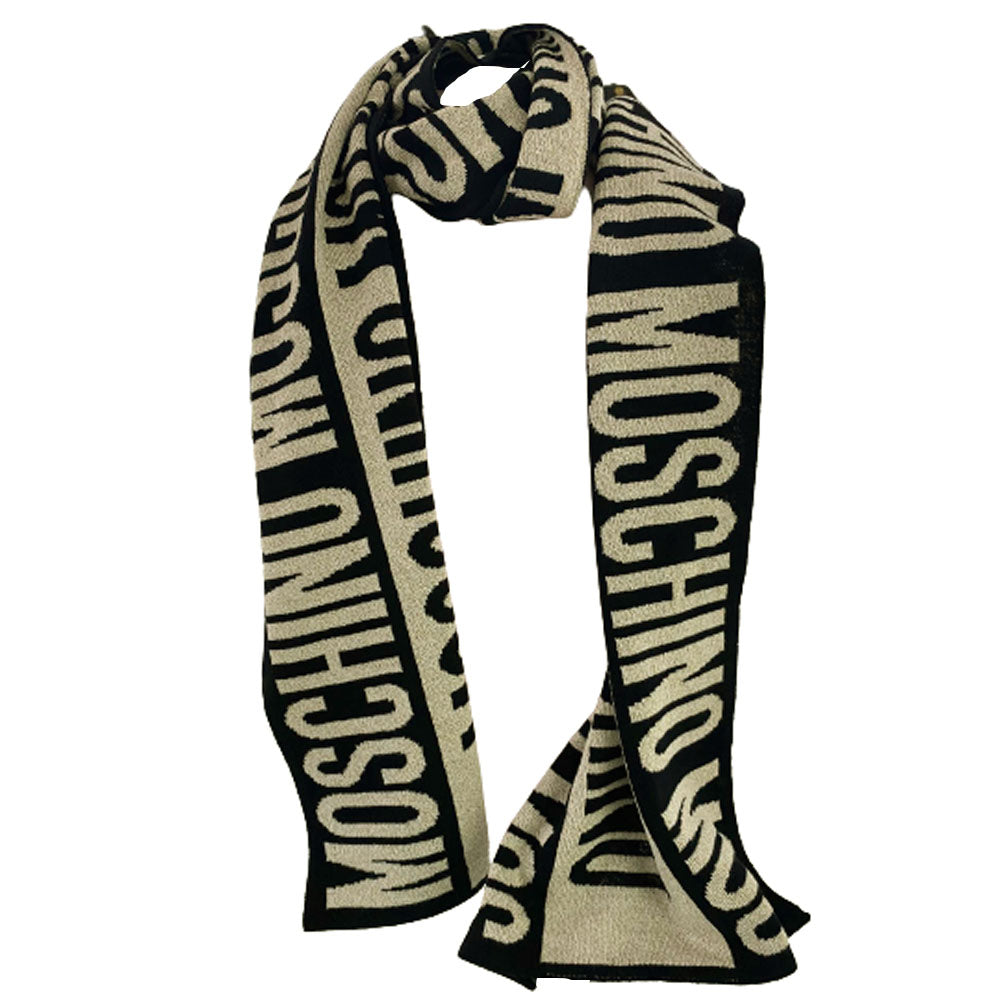 Sciarpa Moschino art 30623 fantasia logo grande