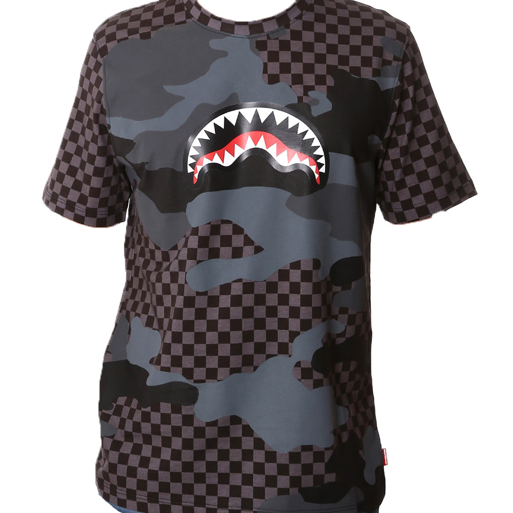 T-shirt Sprayground 20PESP1820 mimetico bocca shark