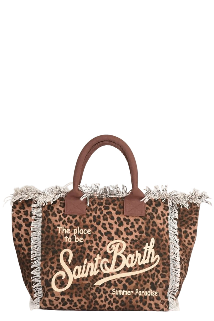 Borsa Mare Saint Barth Vanity Sand Stampa Leopardata VANI001 00190L