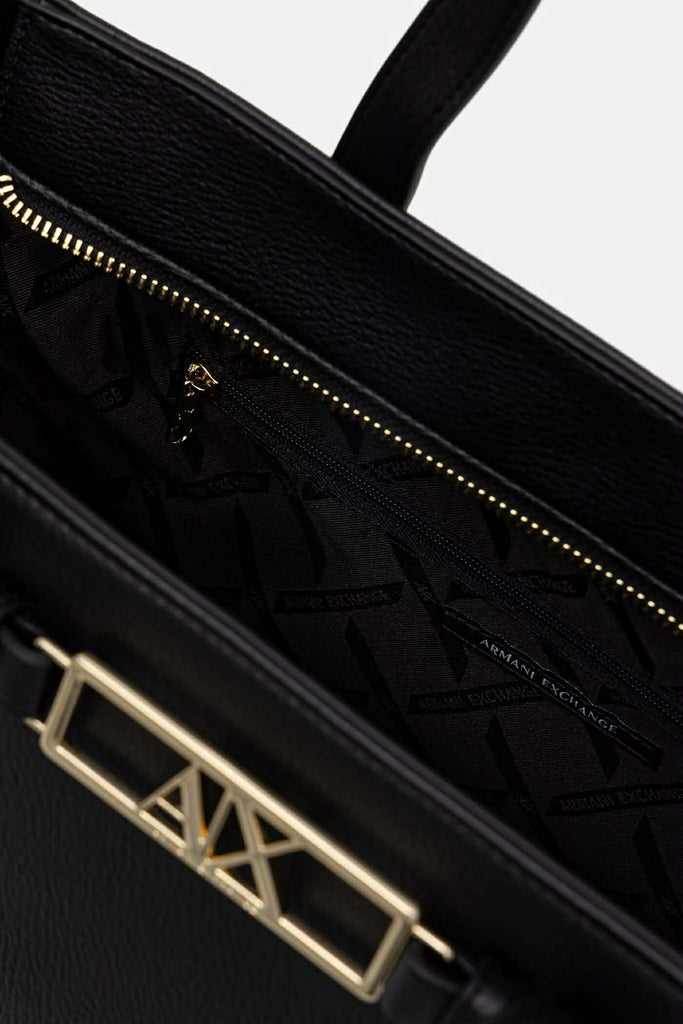 Borse Armani Exchange XW002609 AF15632 a tracolla fibbia logo gold
