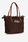 Borsa Saint Barth  fringe dark  Leopard mid CBMF001 00588L