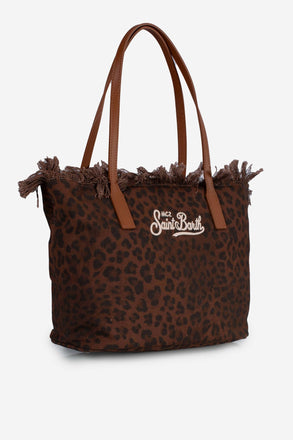 Borsa Saint Barth  fringe dark  Leopard mid CBMF001 00588L