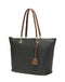 Borsa Pollini TE8410 Shopping Bag Heritage Logo Classic Nero/marrone