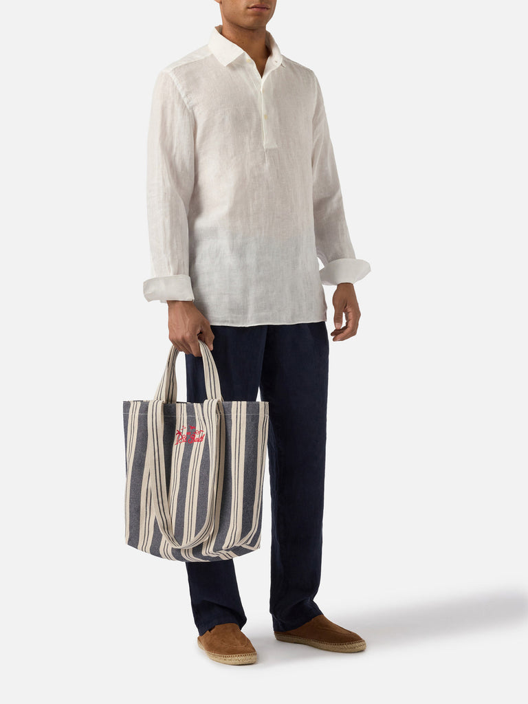 Borsa Saint Barth Essential beach cotton big stripes EBEC001 07634L