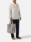 Borsa Saint Barth Essential beach cotton big stripes EBEC001 07634L