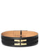 Cinturone Elisabetta Franchi CT02S61E2 con dettagli logo gold