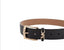 Cintura Michael Kors con logo MK in pelle nera