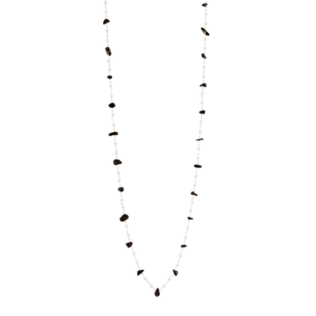 Collana Sodini  971390 lunga ciottoli e perle Madelaine