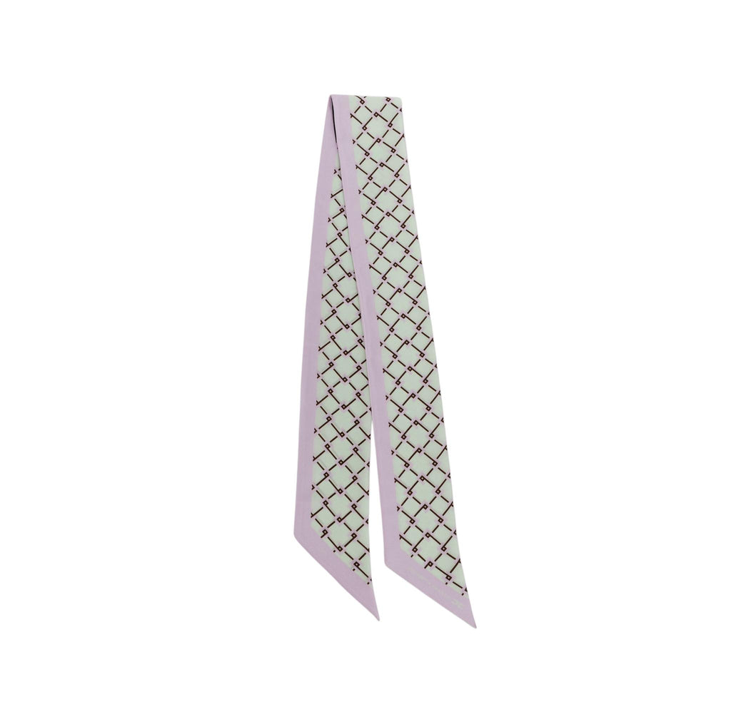 Foulard Elisabetta Franchi FO03F51E2 sottile in twill di seta stampa rombi