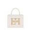 Borsa Elisabetta Franchi BS06A46E2 a mano piccola con logo Burro