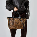 Borsa Tosca blu TF261B226 Shopping Kate in pelle animalier