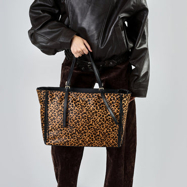 Borsa Tosca blu TF261B226 Shopping Kate in pelle animalier