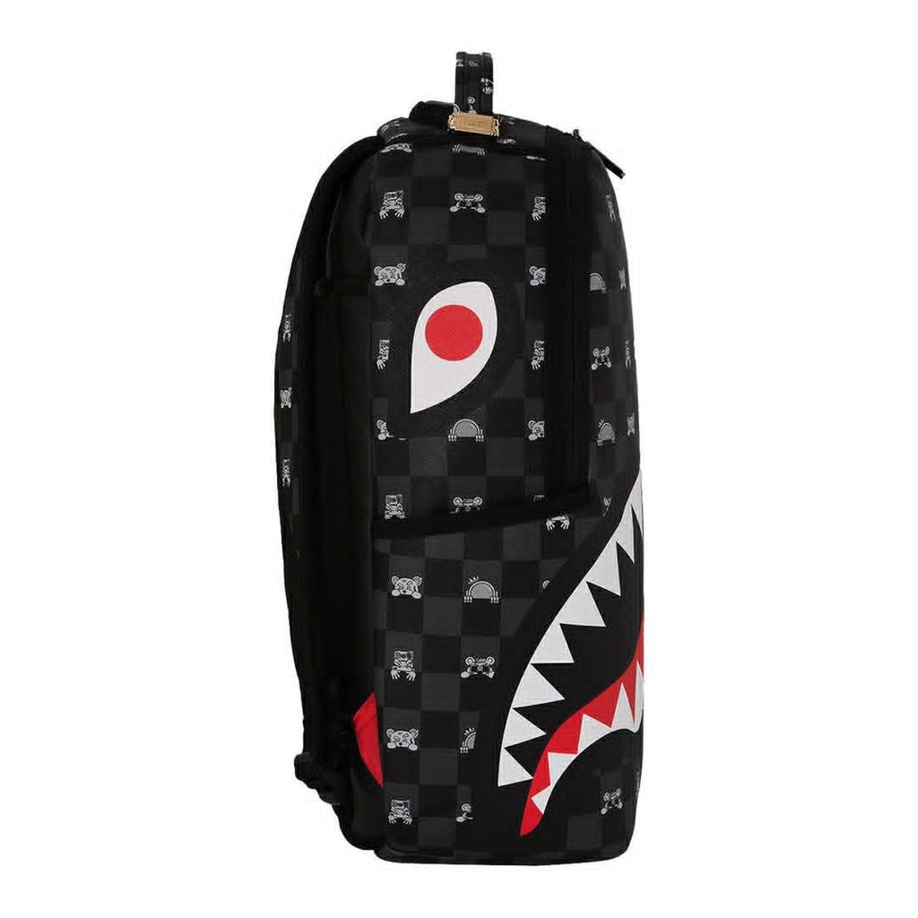 ZAINO SPRAYGROUND 8872 GRAY PEEKING CHARACTER