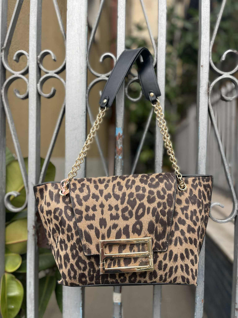 Borsa Alessia & Massimo 5206 a spalla animalier