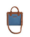 Borsa Saint Barth 01515 Vanity Bag mini denim grain leather