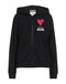 Felpa Moschino Con Zip Cuore E Logo 40 Years Of Love DA1704