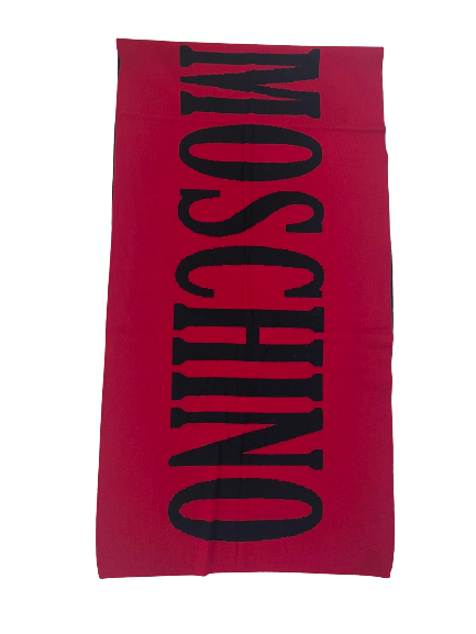 Sciarpa Moschino Art30634 M2117 Logo Maxi reversibile