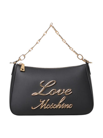 Borsa Love Moschino JC4312 Tracolla Chain logo lettering corsivo nera