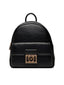 Zaino Love Moschino JC4091 Grain Nero logo piastra logata