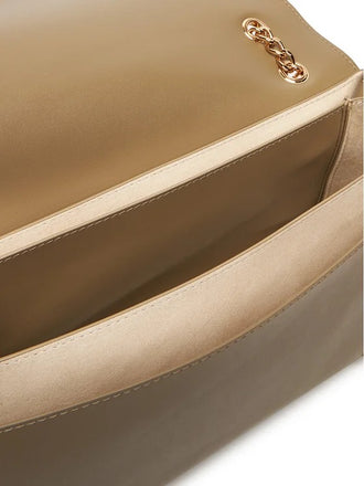 Borsa Love Moschino JC4122 Flap Bag a spalla Pu Velour Sabbia