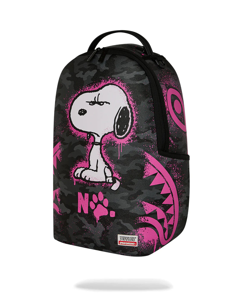 ZAINO SPRAYGROUND 8781 PEANUTS SNOOPY PINK STENCIL DLXSV BACKPACK