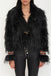 Giacca Santucci Eco-pelliccia Cropped Sfrangiata 52CPT512