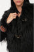 Giacca Santucci Eco-pelliccia Cropped Sfrangiata 52CPT512