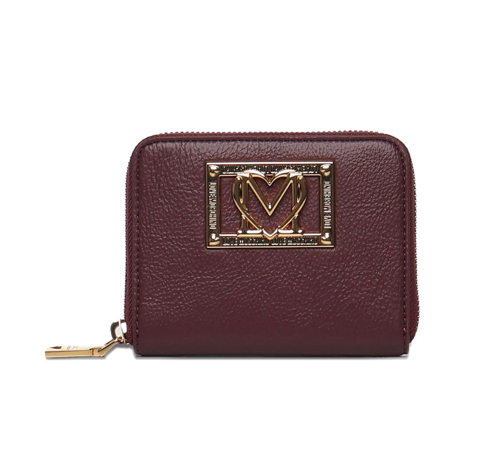 Portafoglio Love Moschino JC5605 Grain Pu Logo Placchetta Logata