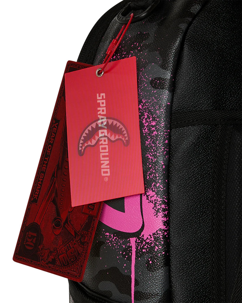 ZAINO SPRAYGROUND 8781 PEANUTS SNOOPY PINK STENCIL DLXSV BACKPACK