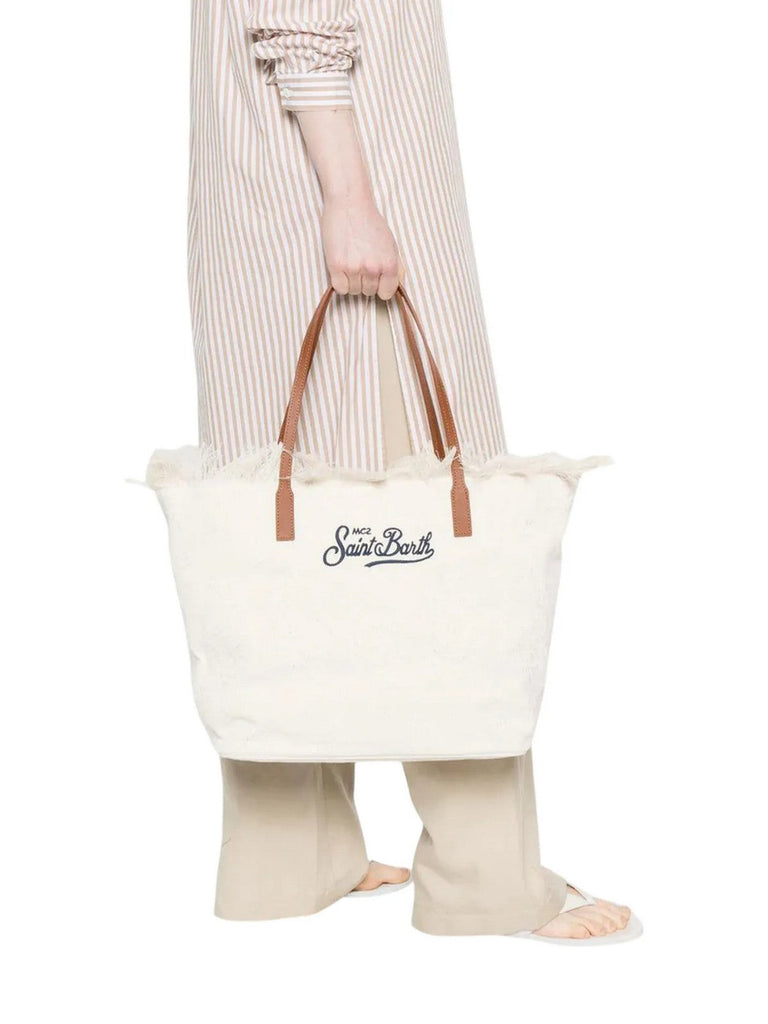 Borsa Saint Barth city bag fringe sangallo big CBF0001 01034L
