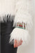 Giacca Santucci Eco-pelliccia Cropped Sfrangiata 52CPT512