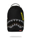 ZAINO SPRAYGROUND ART7736 SHARK CENTRAL YELLOW TAPE DLX SATIN BACKPACK