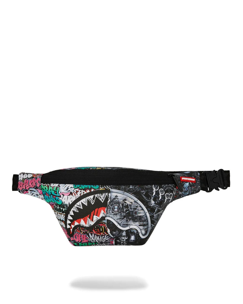 MARSUPIO SPRAYGROUND ART8050 SPLIT CYBERSHARK SAVVY CROSSBODY
