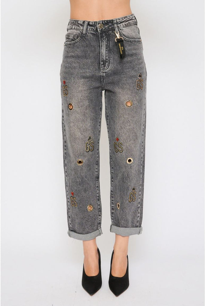 Jeans Santucci Gun con applicazioni 52CPT500JA2