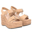 Scarpe Tosca Blu SS2635S356 Zeppa Tulum in suede colore beige