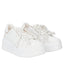 Sneaker Tosca Blu SS2603S025 Clara in pelle con fiocco di perle colore bianco
